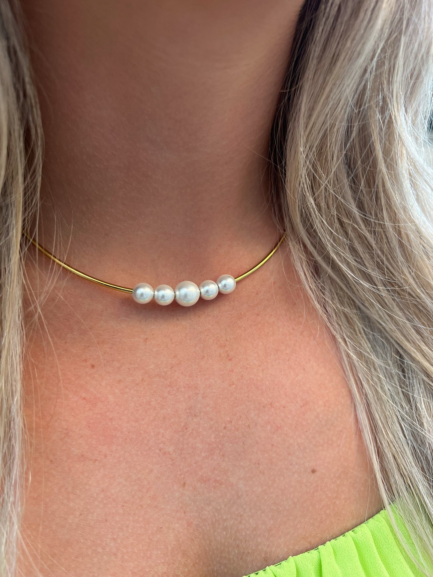 Pearl Cuff Necklace