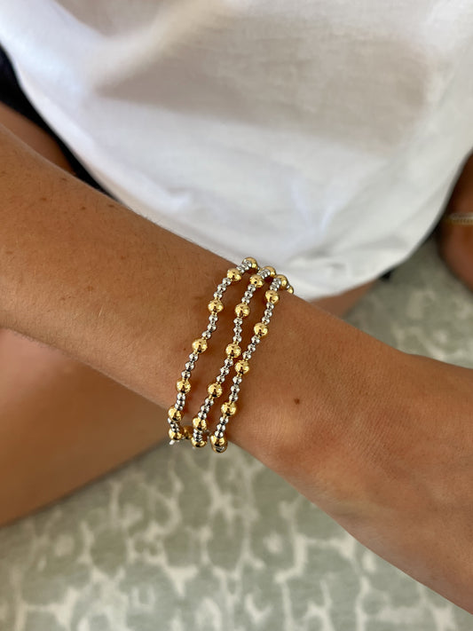 Two-Toned Beaded Bracelet