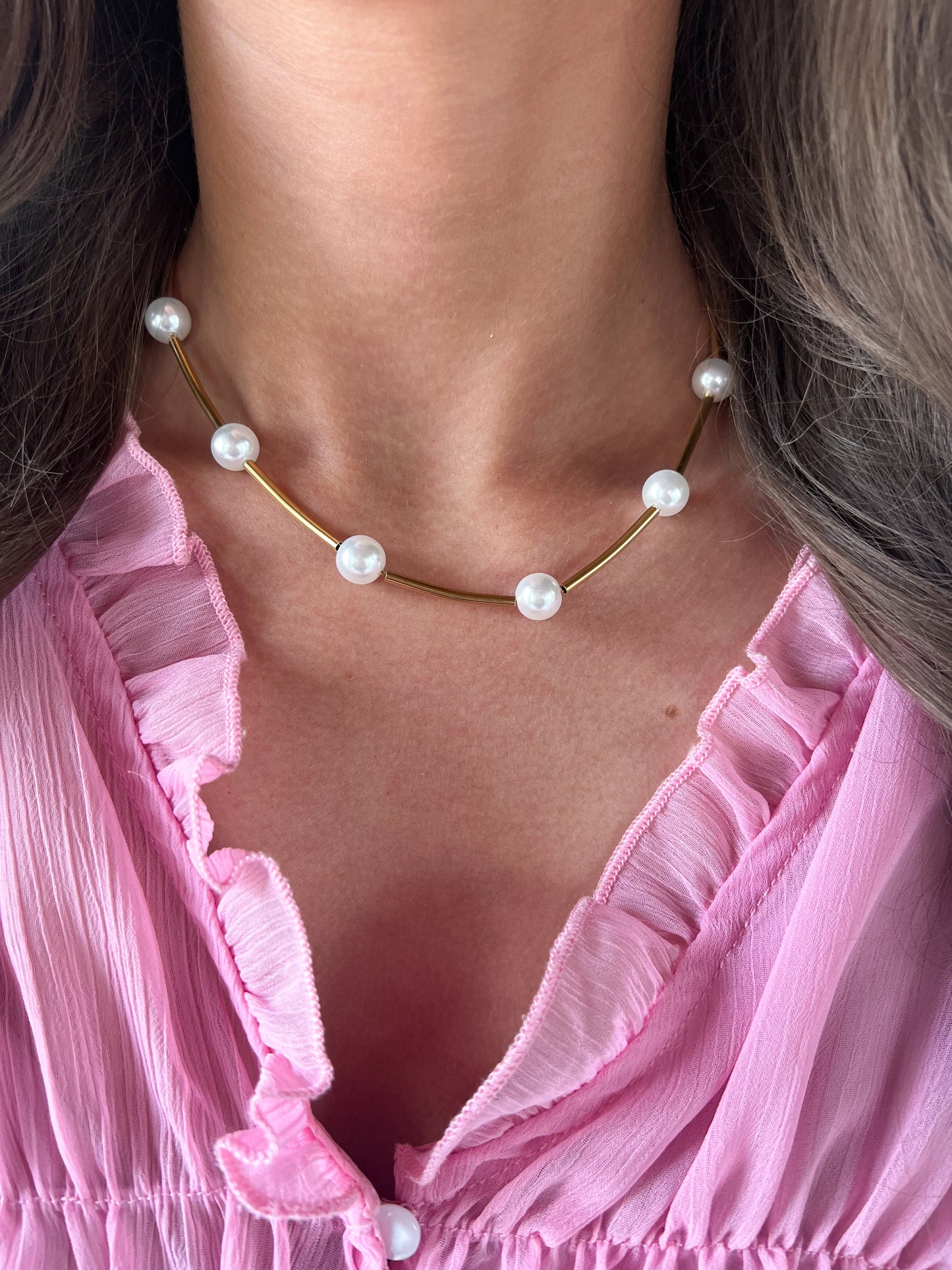 Aster Pearl Necklace