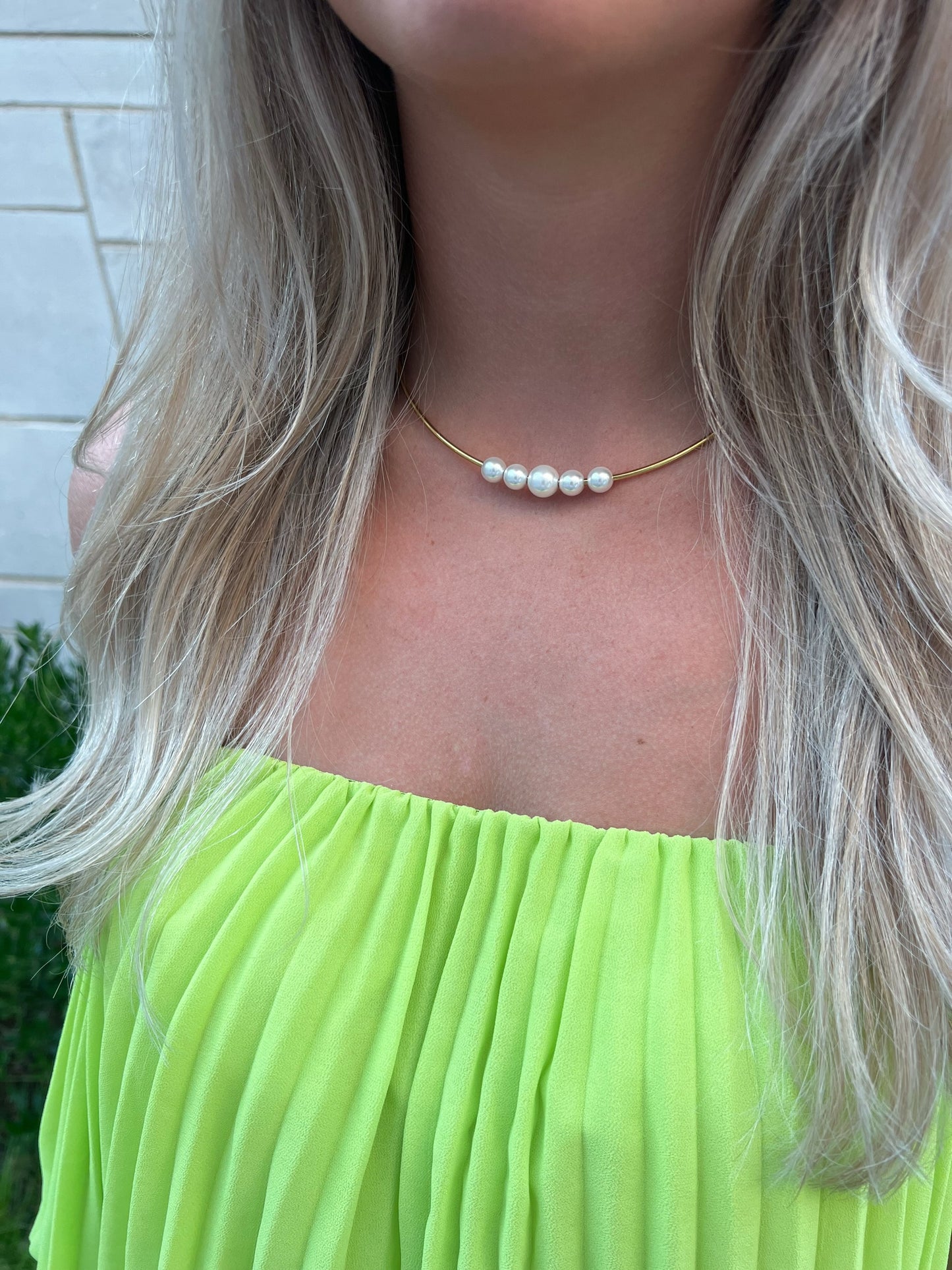 Pearl Cuff Necklace