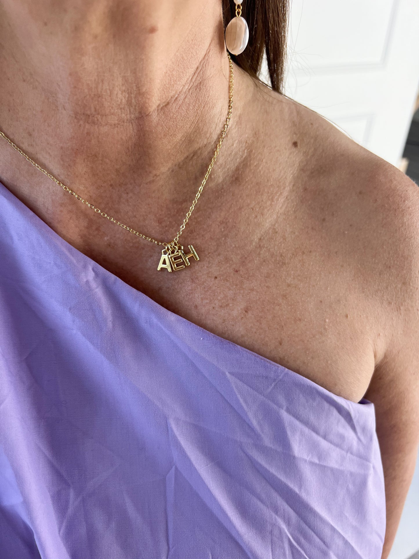 Gold Initial Necklace