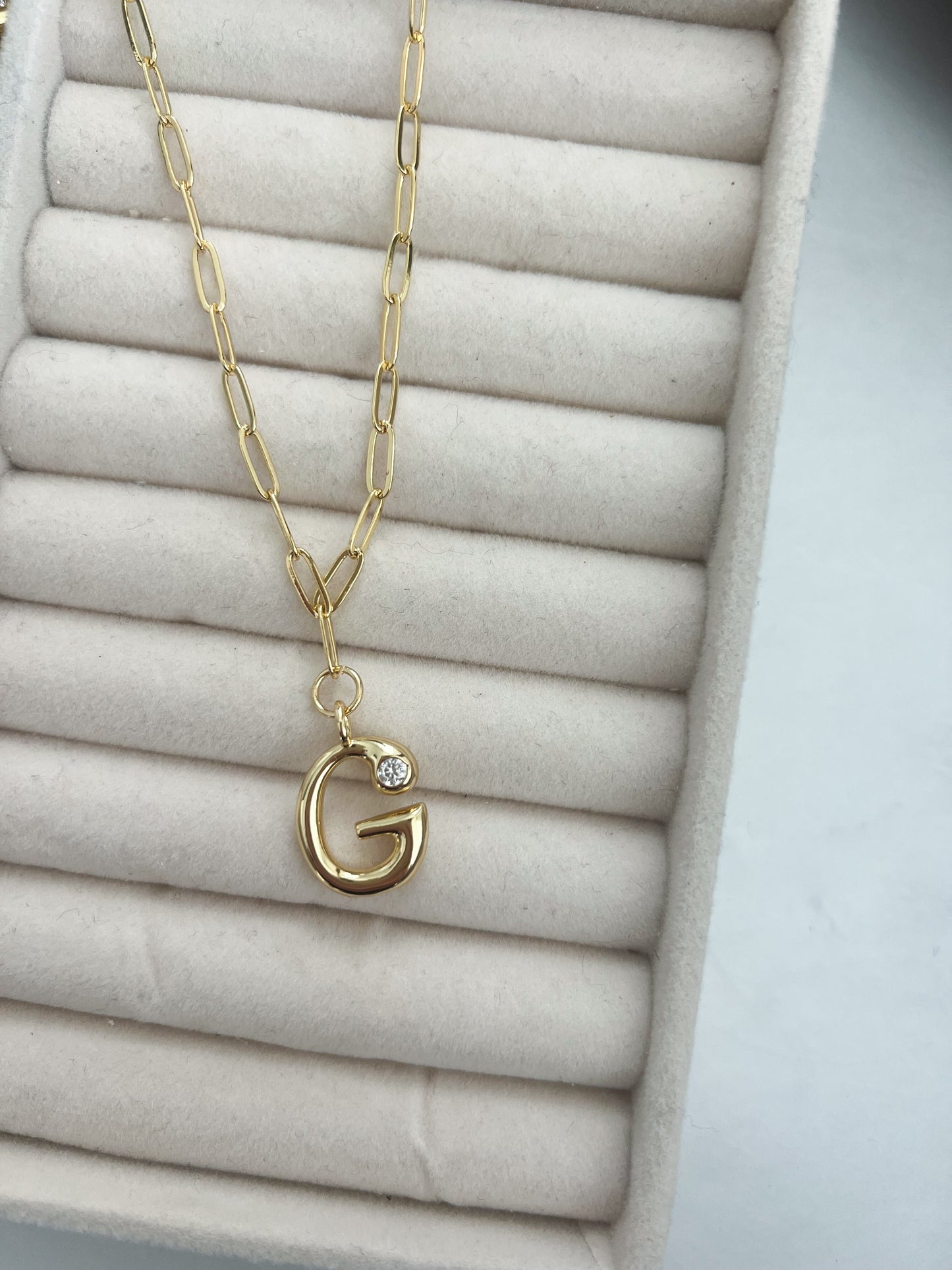 Diamond Initial Necklace