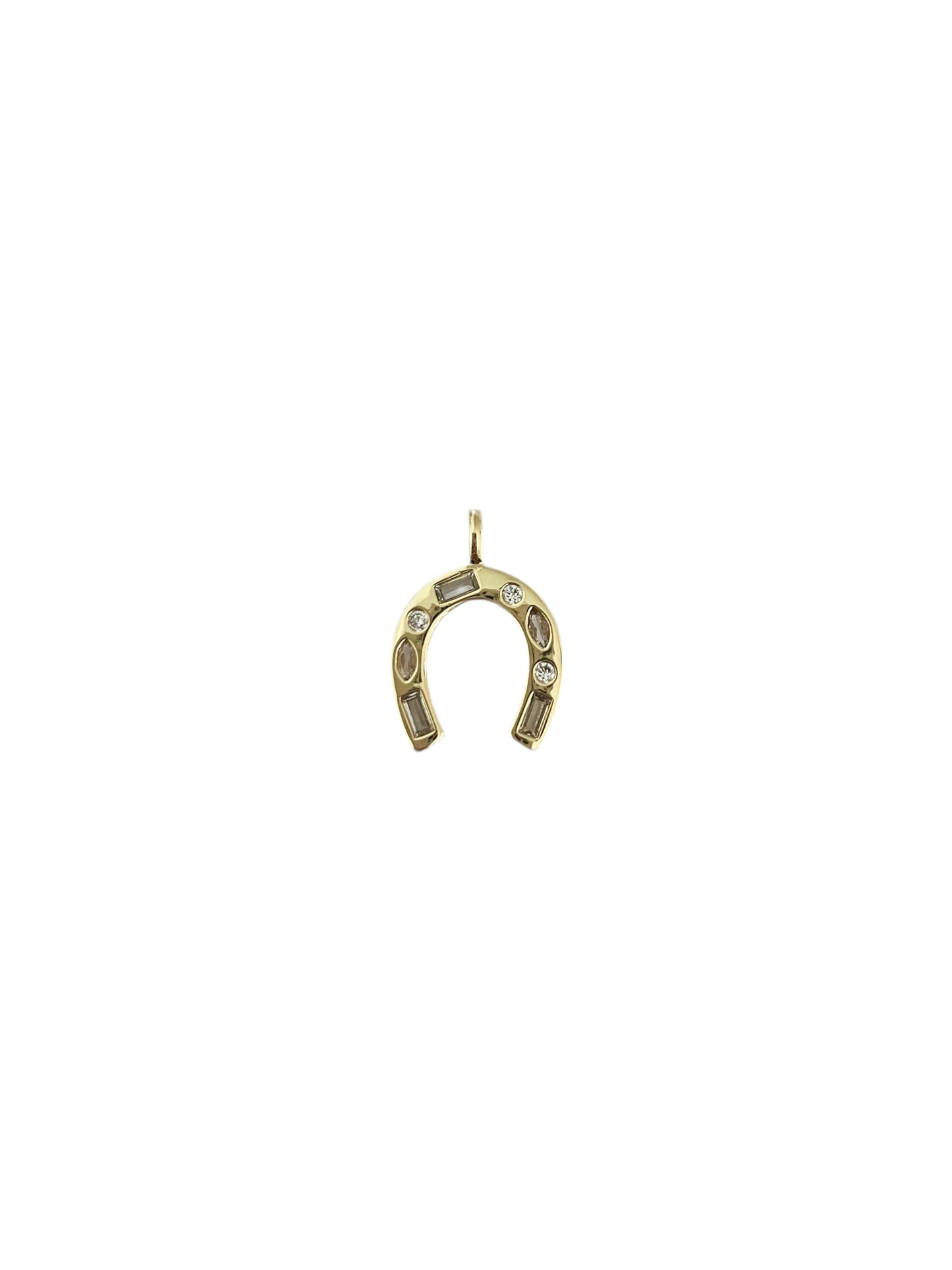 Diamond Horse Shoe Charm