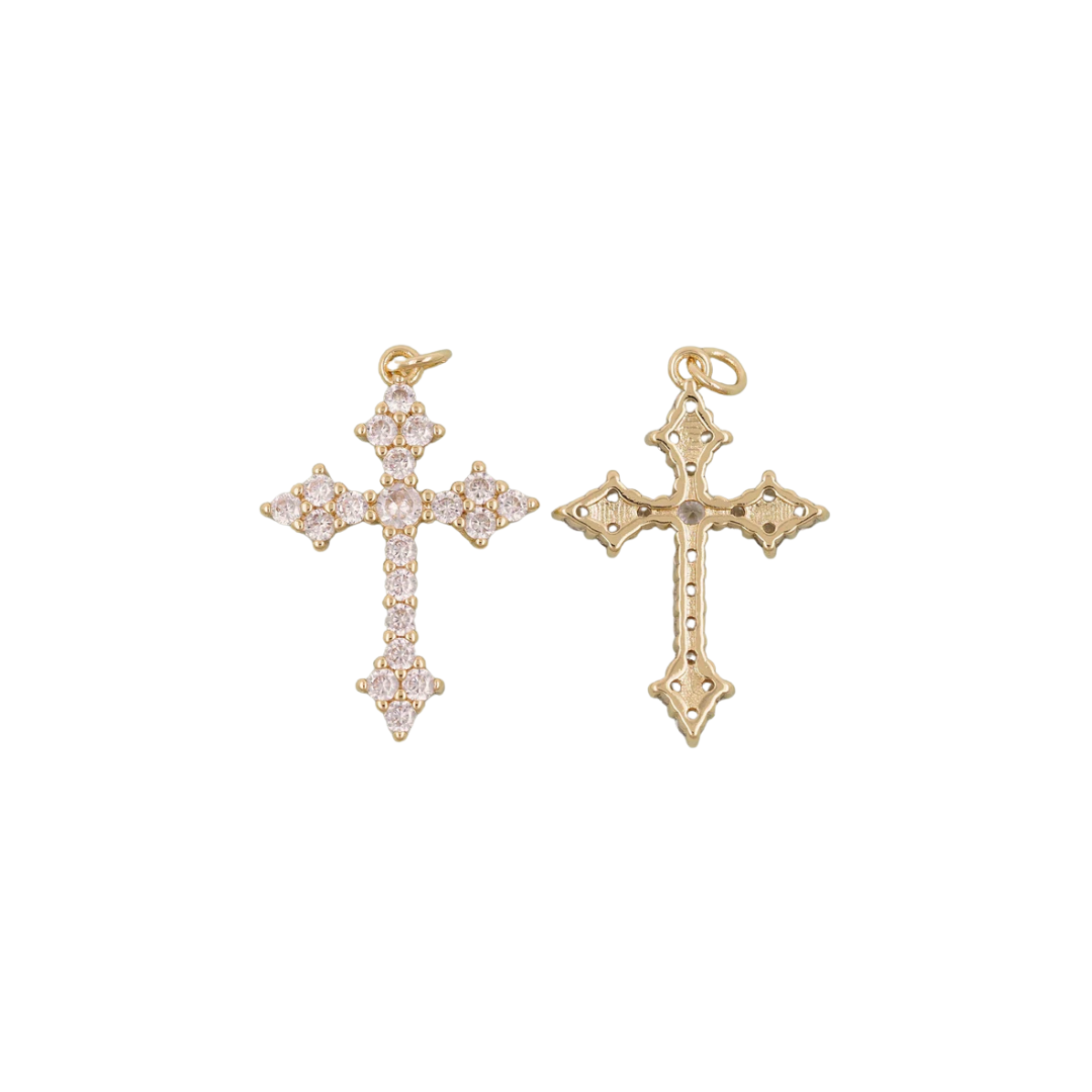 Diamond Cross Charm