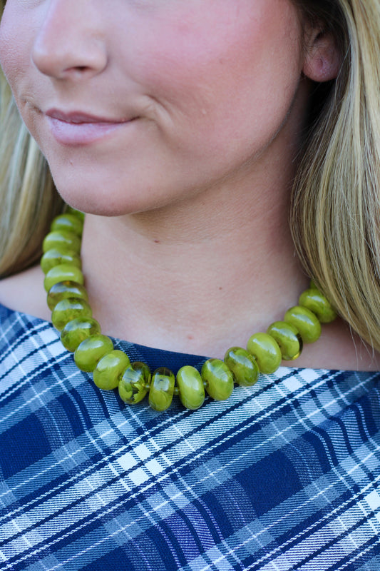 Amber Beaded Necklace