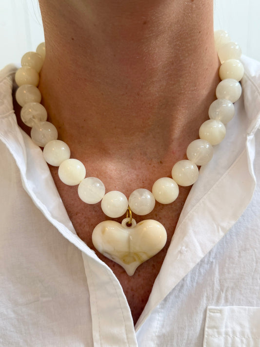 Beaded Heart Necklace