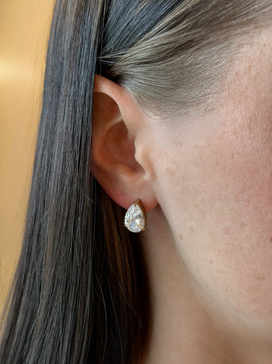 Pear Diamond Studs