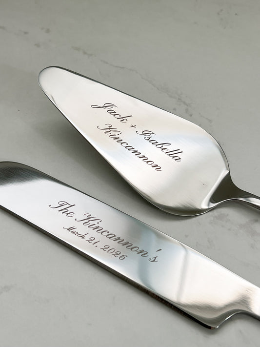 Custom Cake Knife Set