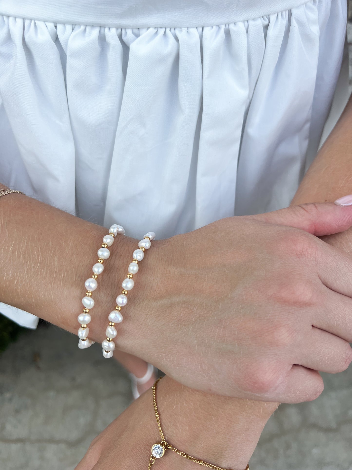 Beaded Pearl Bracelet