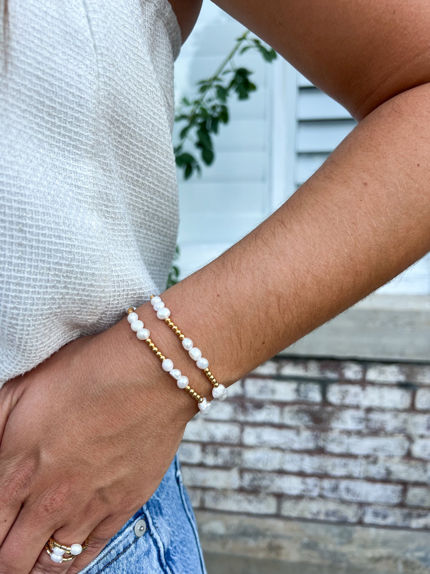 Beaded Pearl Bracelet