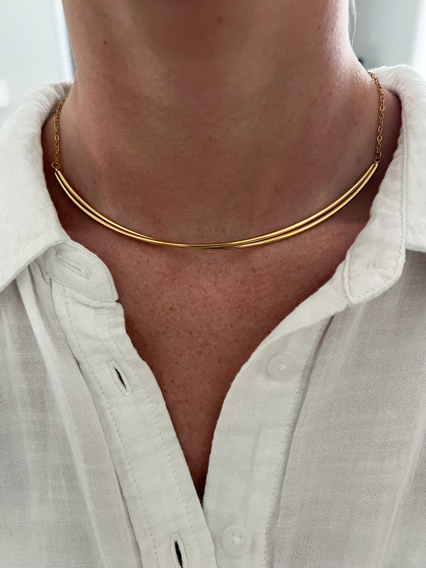 Gold Bar Necklace