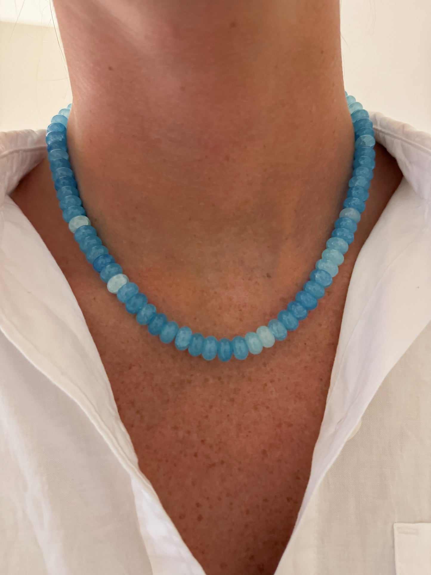 Blue Beaded Necklace