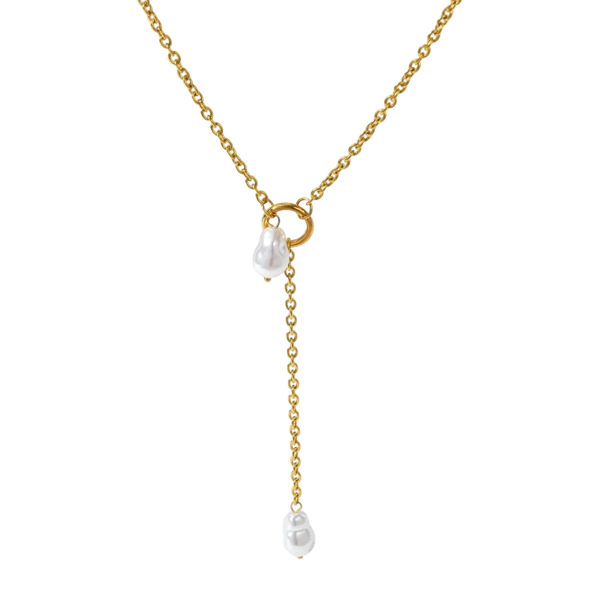 Lariat Pearl Necklace