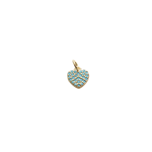 Blue Heart Charm
