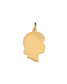 Engraving Silhouette Blank Charm