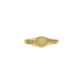 Diamond Round Signet Ring