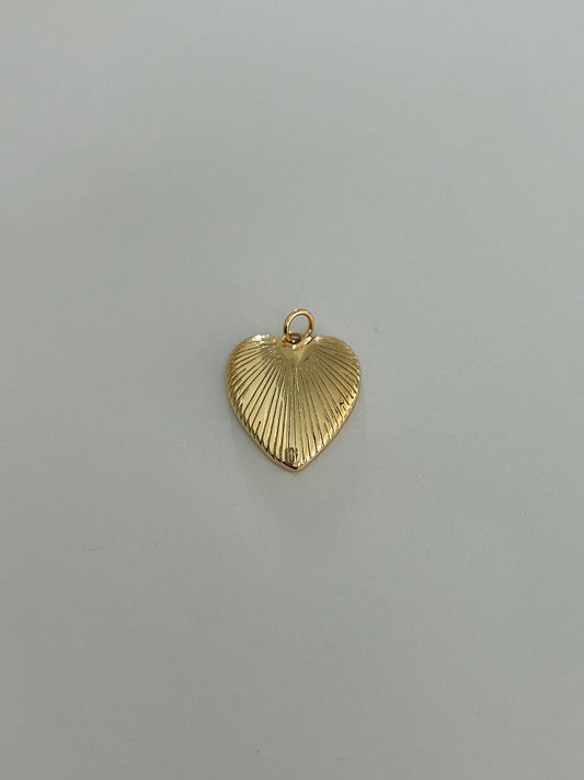 Textured Heart Charm