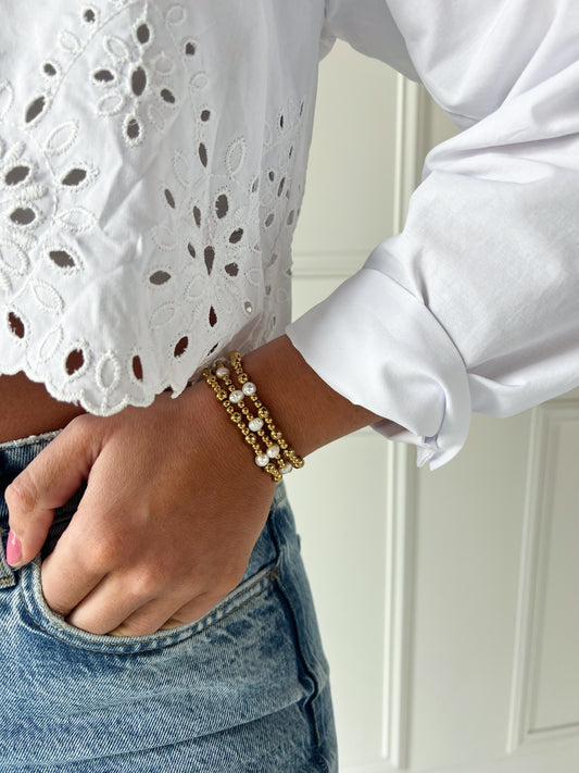 White Pearl Bracelet
