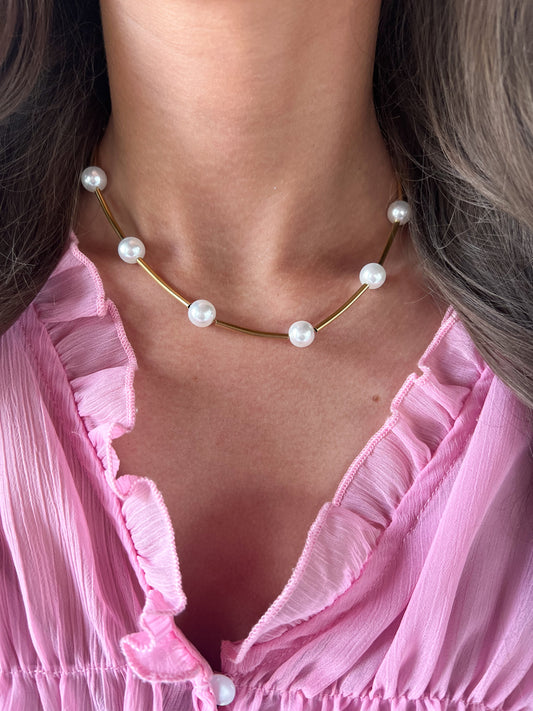 Aster Pearl Necklace
