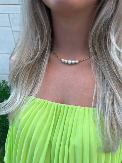 Pearl Cuff Necklace