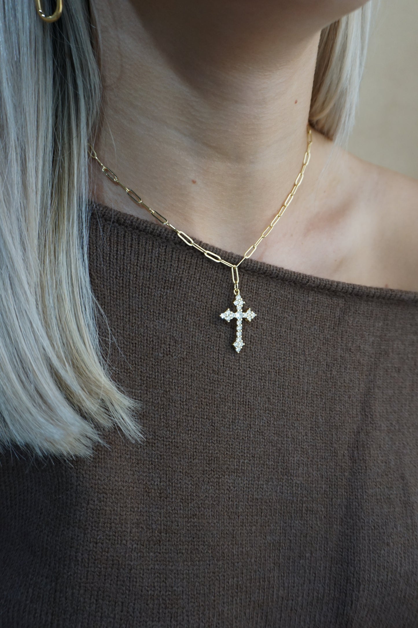 Diamond Cross Necklace