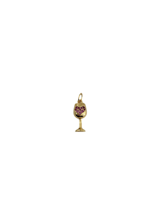 Heart Wine Charm