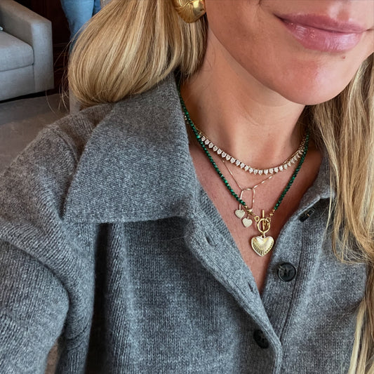 Green Beaded Necklace
