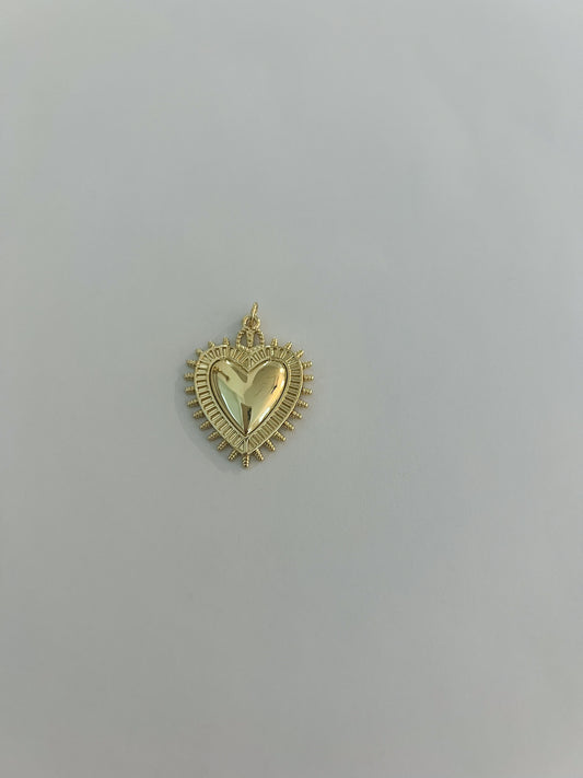 Flame Heart Charm