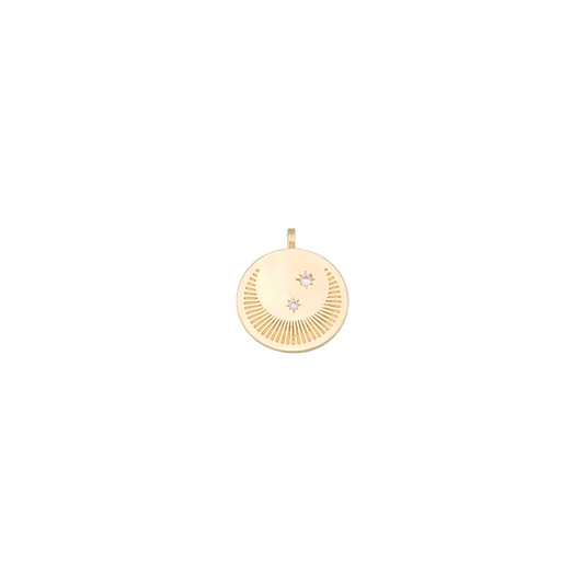 Crescent Coin Charm