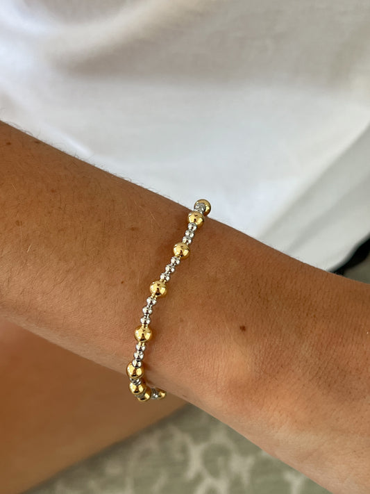Two-Toned Beaded Bracelet
