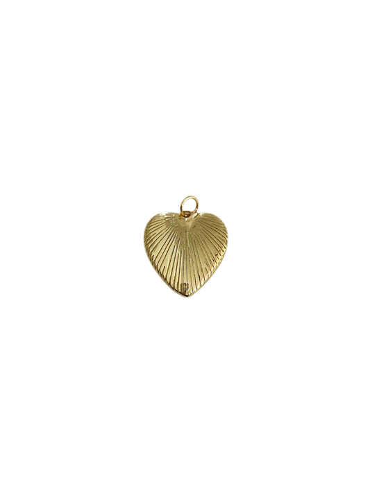 Textured Heart Charm