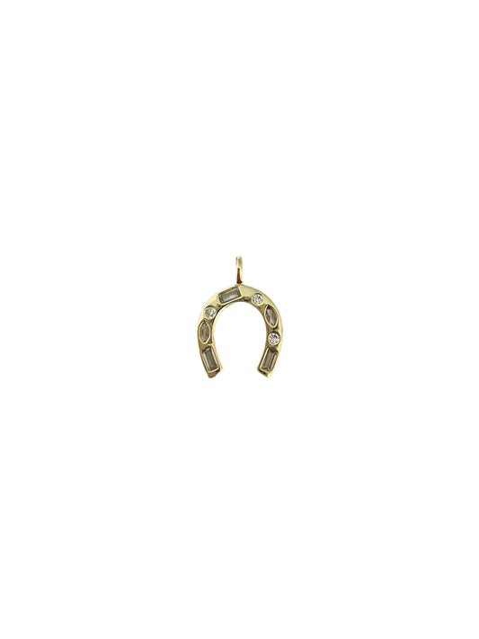 Diamond Horse Shoe Charm