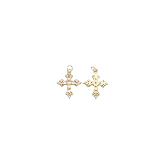 Diamond Cross Charm