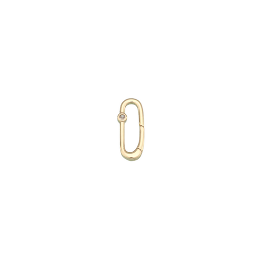 Diamond Oval Clasp