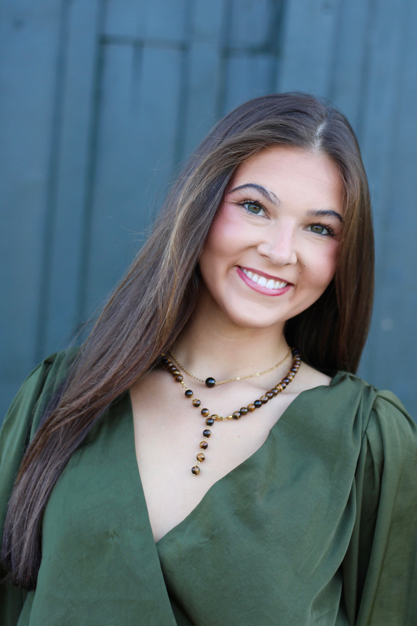 Colored Lariat Necklace