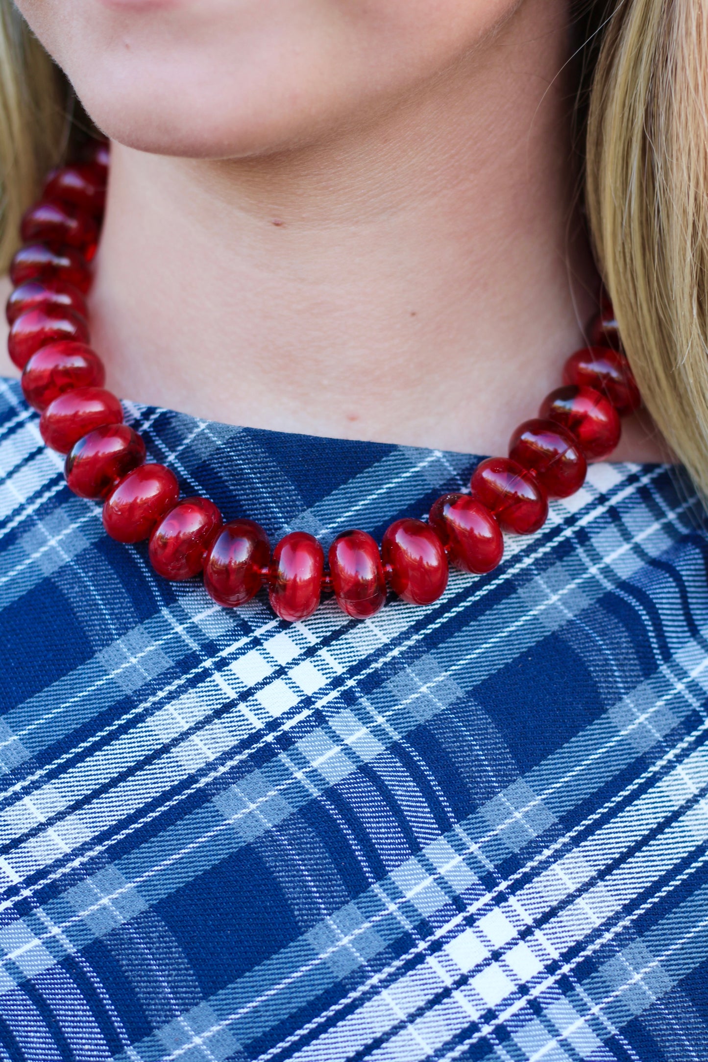 Amber Beaded Necklace