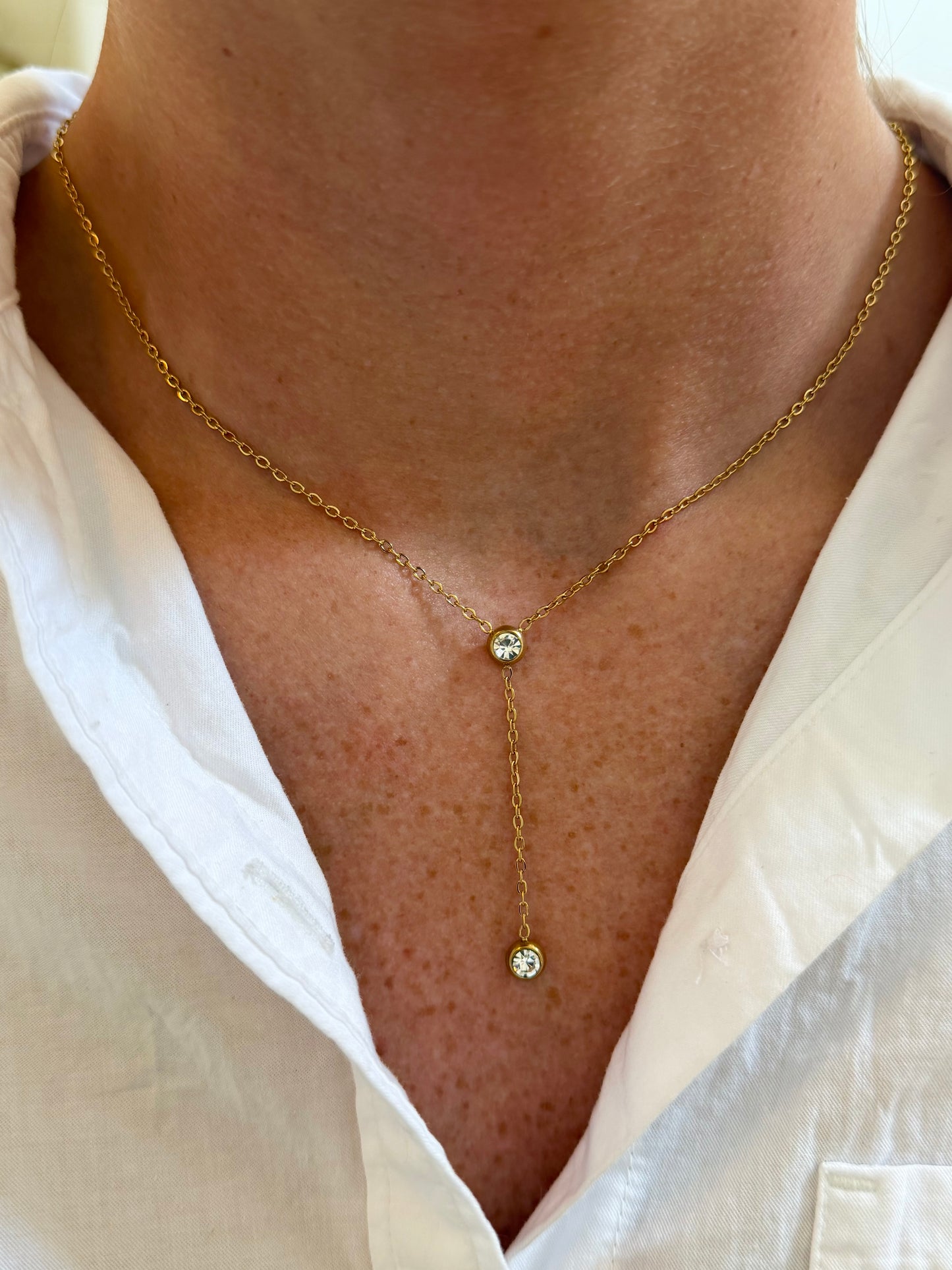 Lily Lariat Necklace