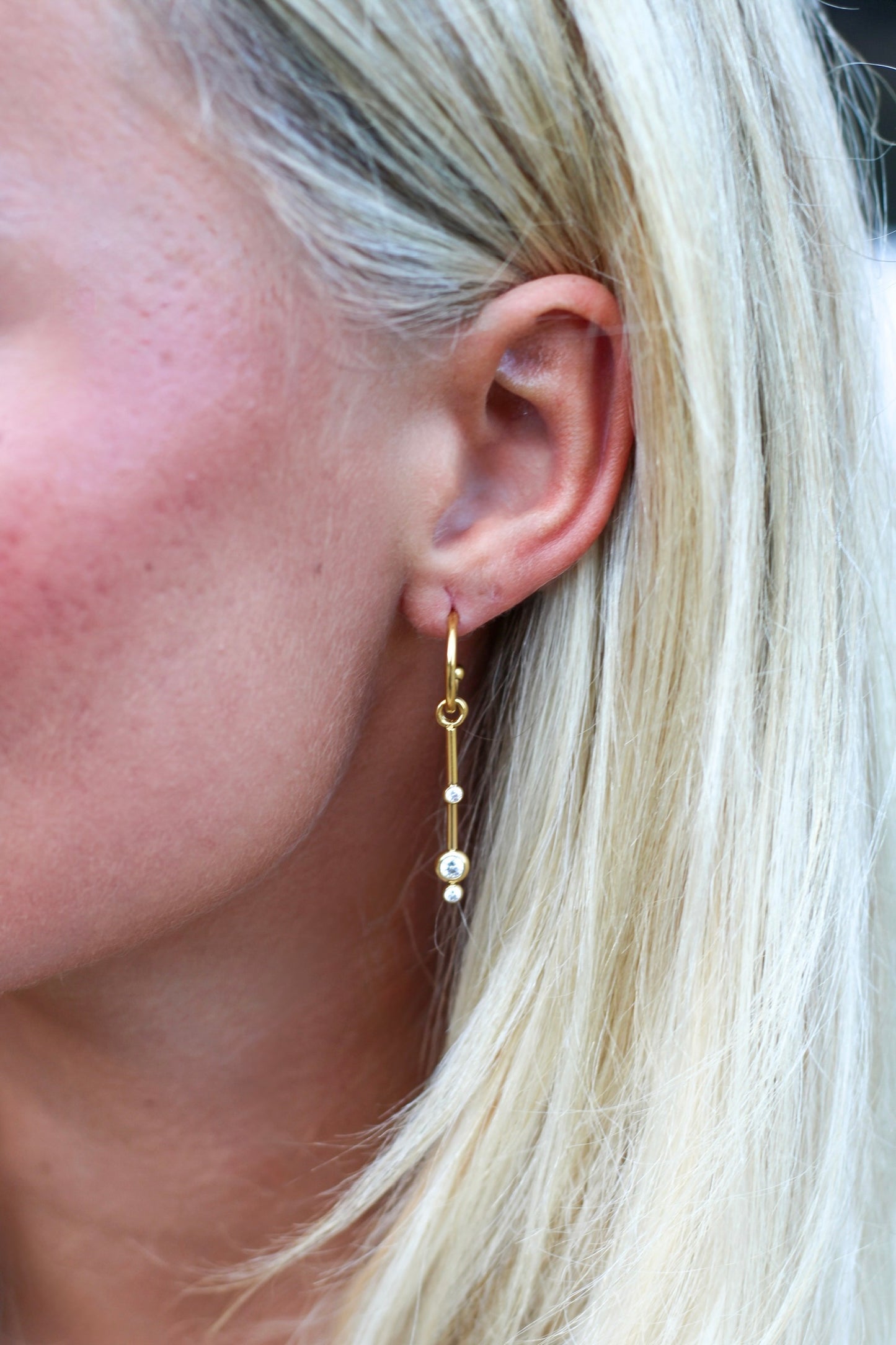 Denim Earrings