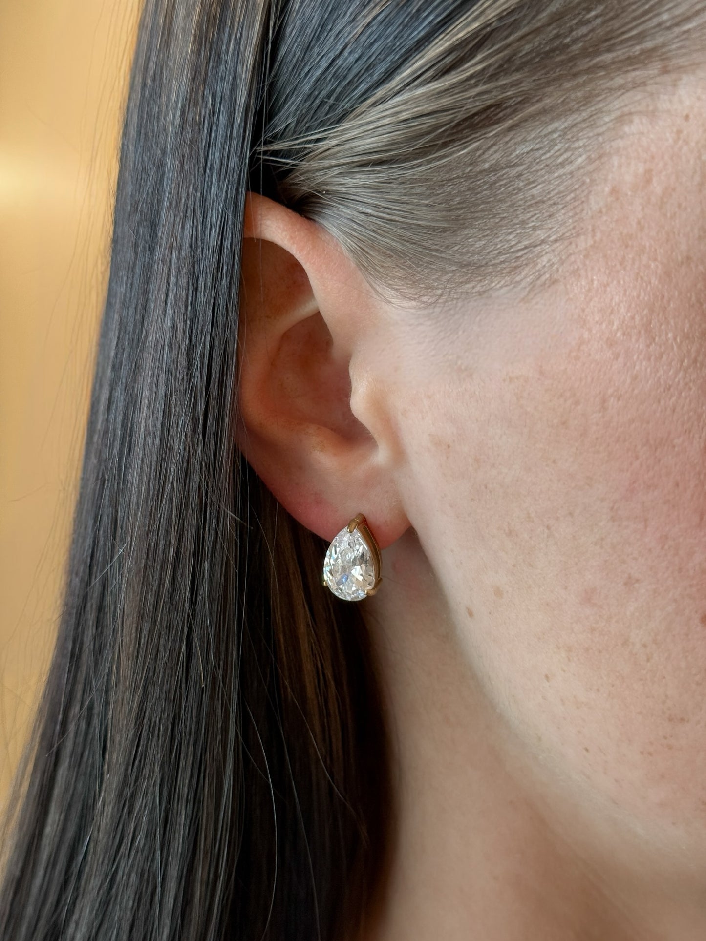 Pear Diamond Studs