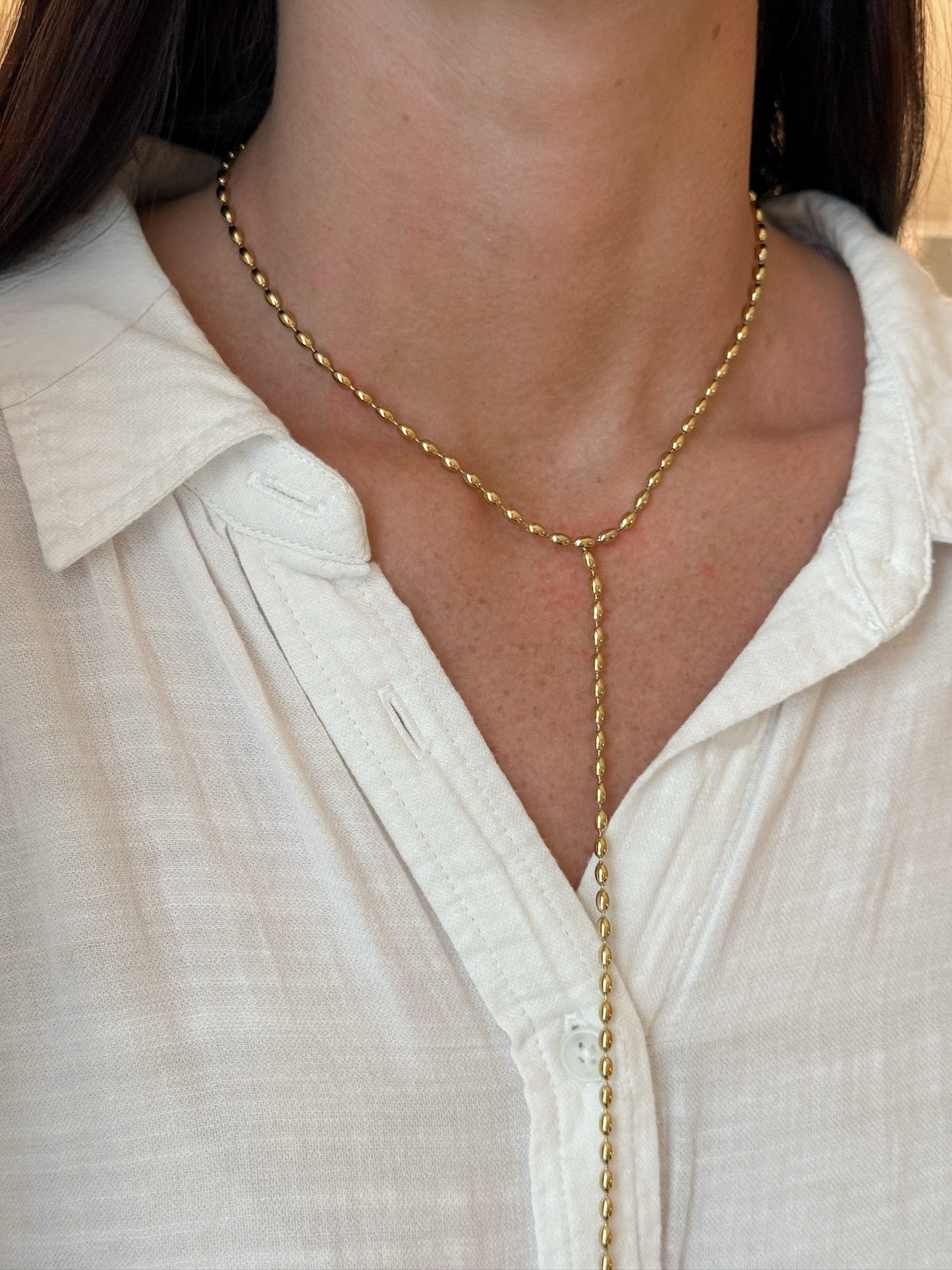 Bubble Lariat Necklace