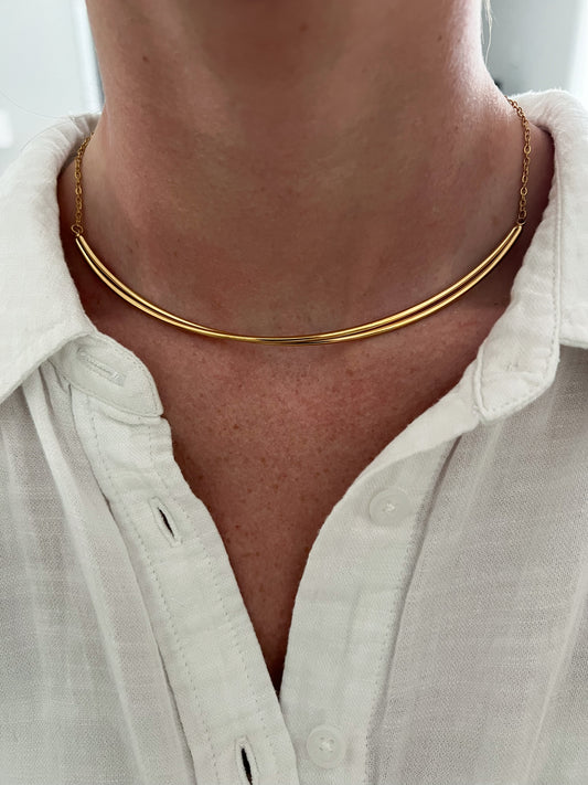 Gold Bar Necklace