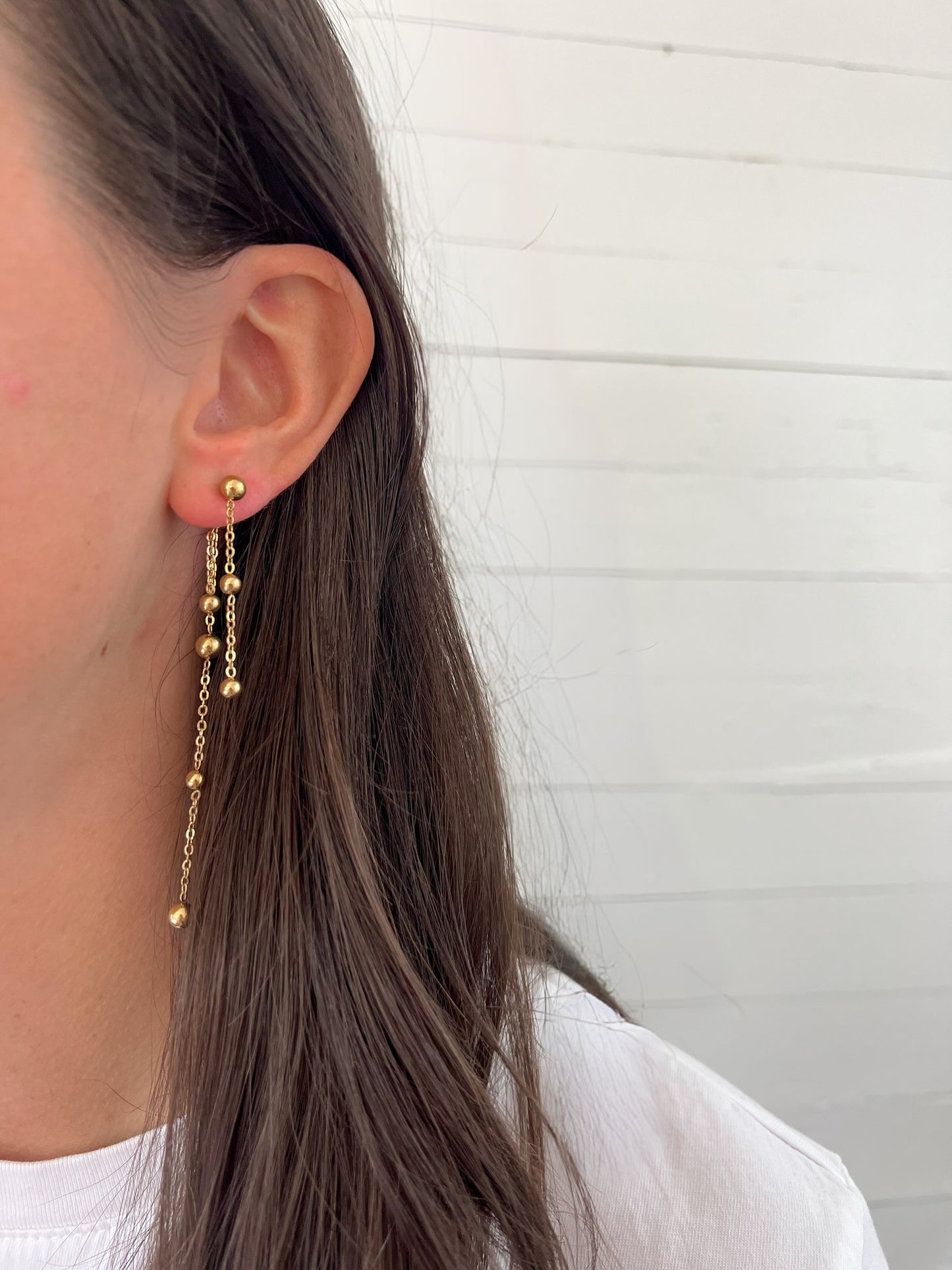 Letter Drop Earrings