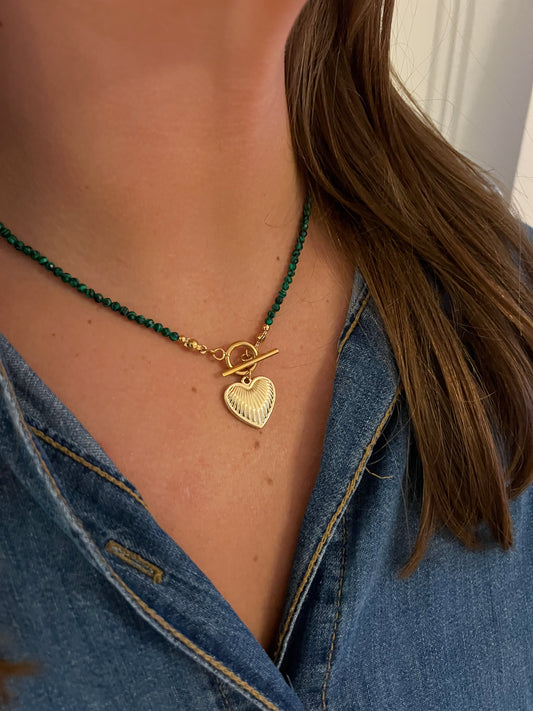 Green Beaded Necklace