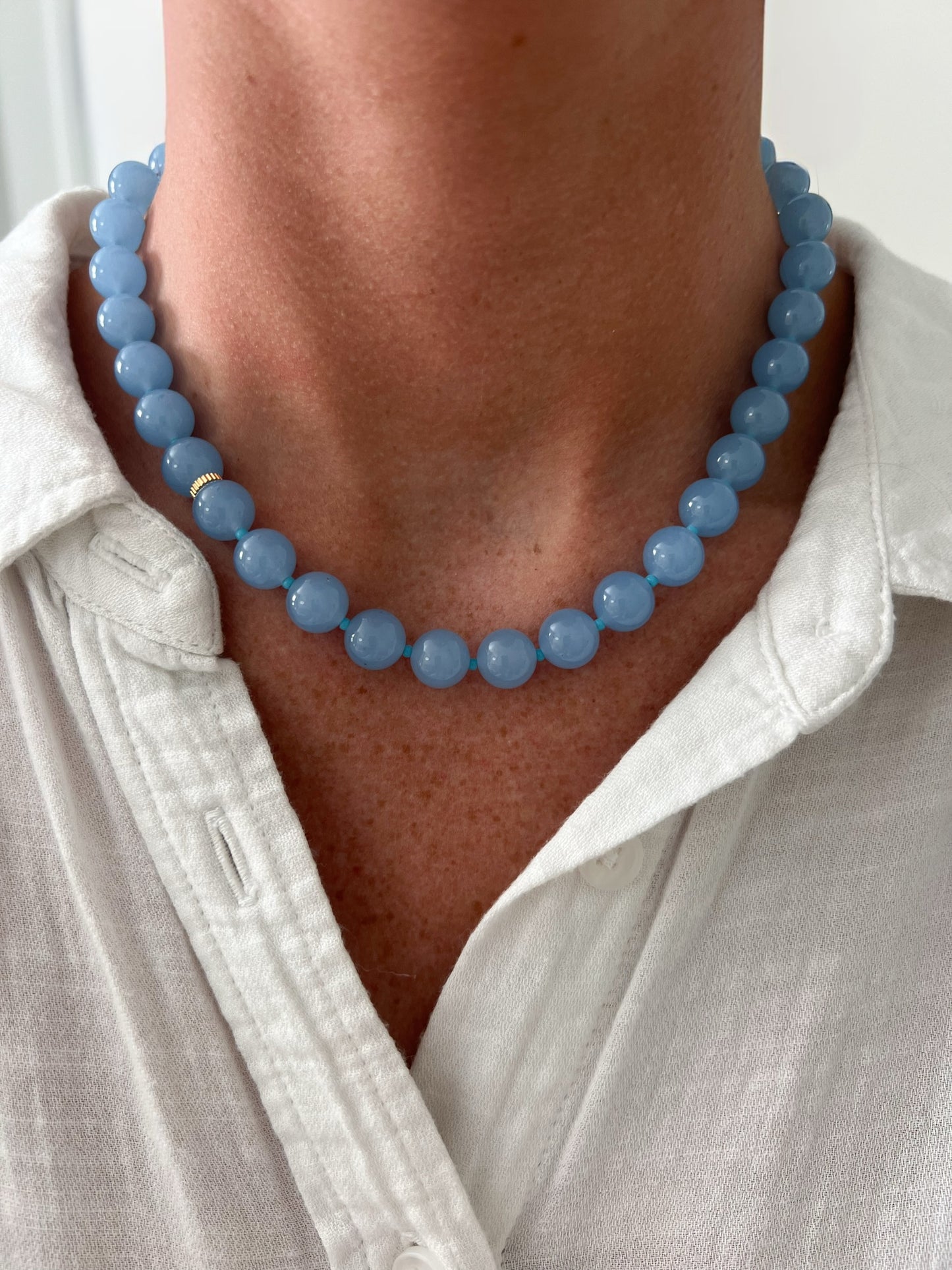 Palm Beaded Necklace