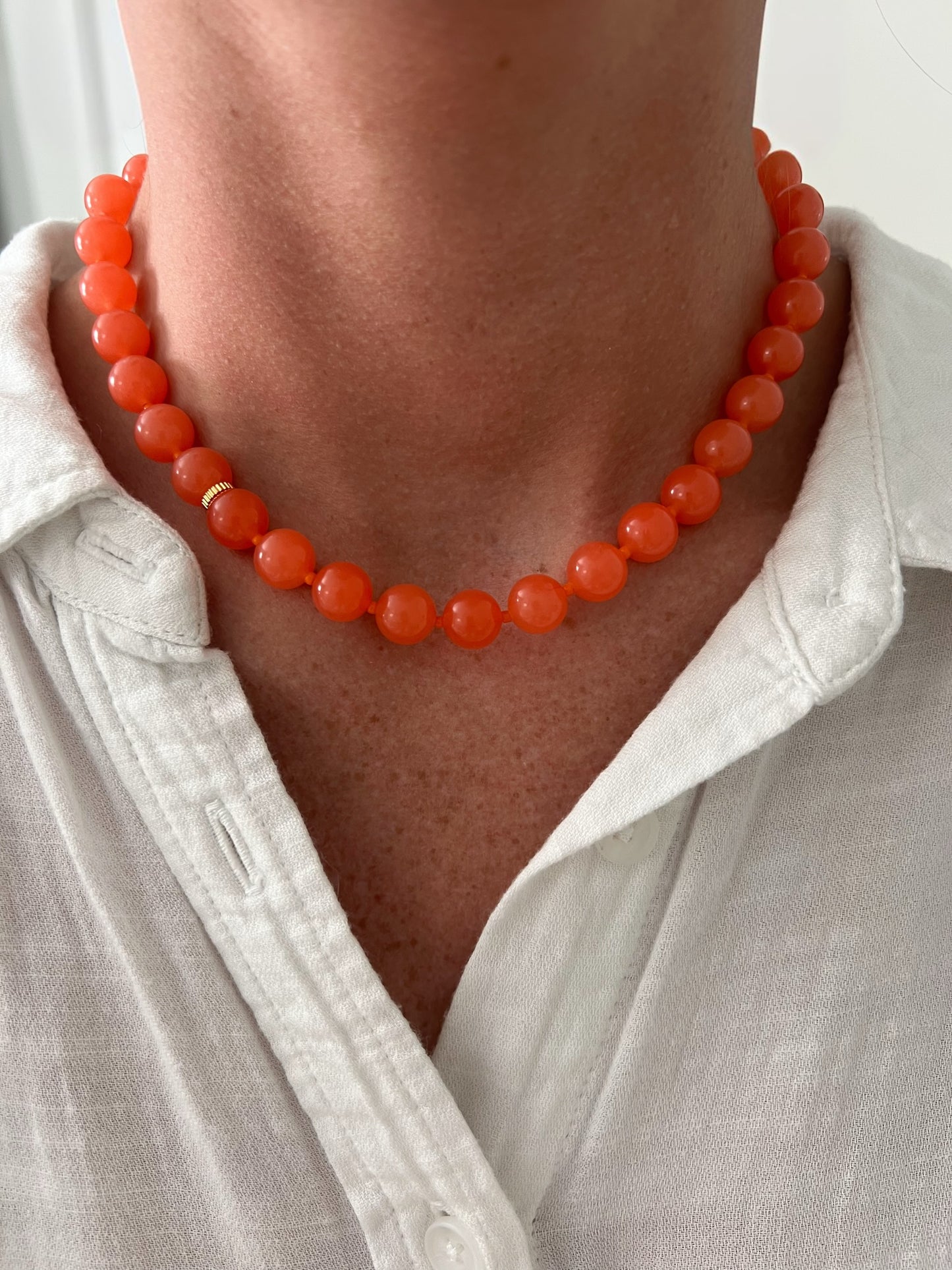 Palm Beaded Necklace