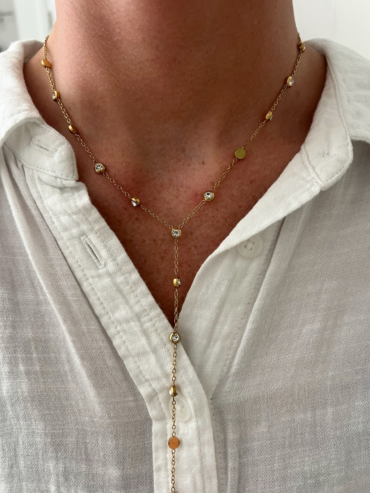 Diamond Lariat Necklace