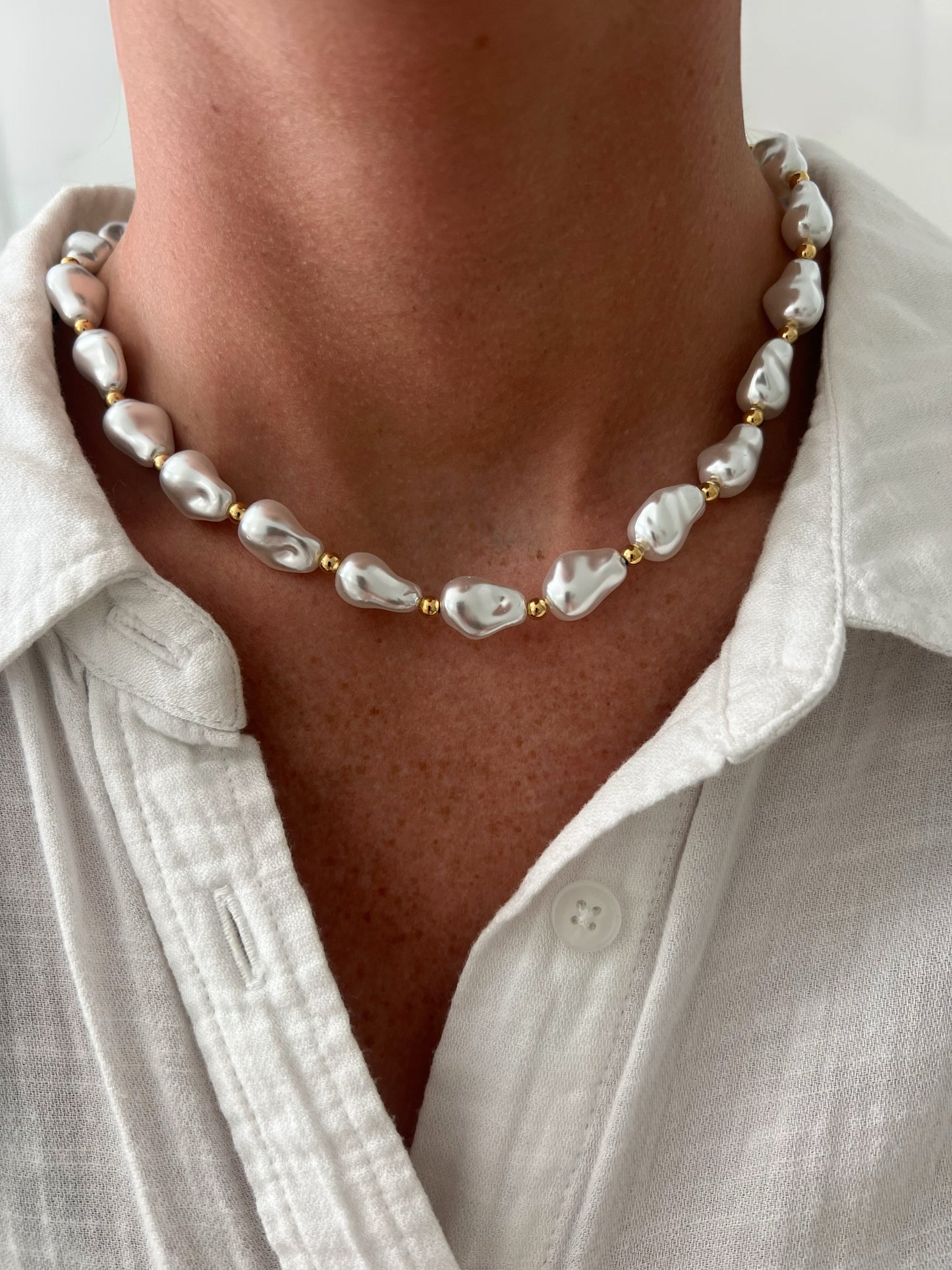 Beachy Pearl Necklace