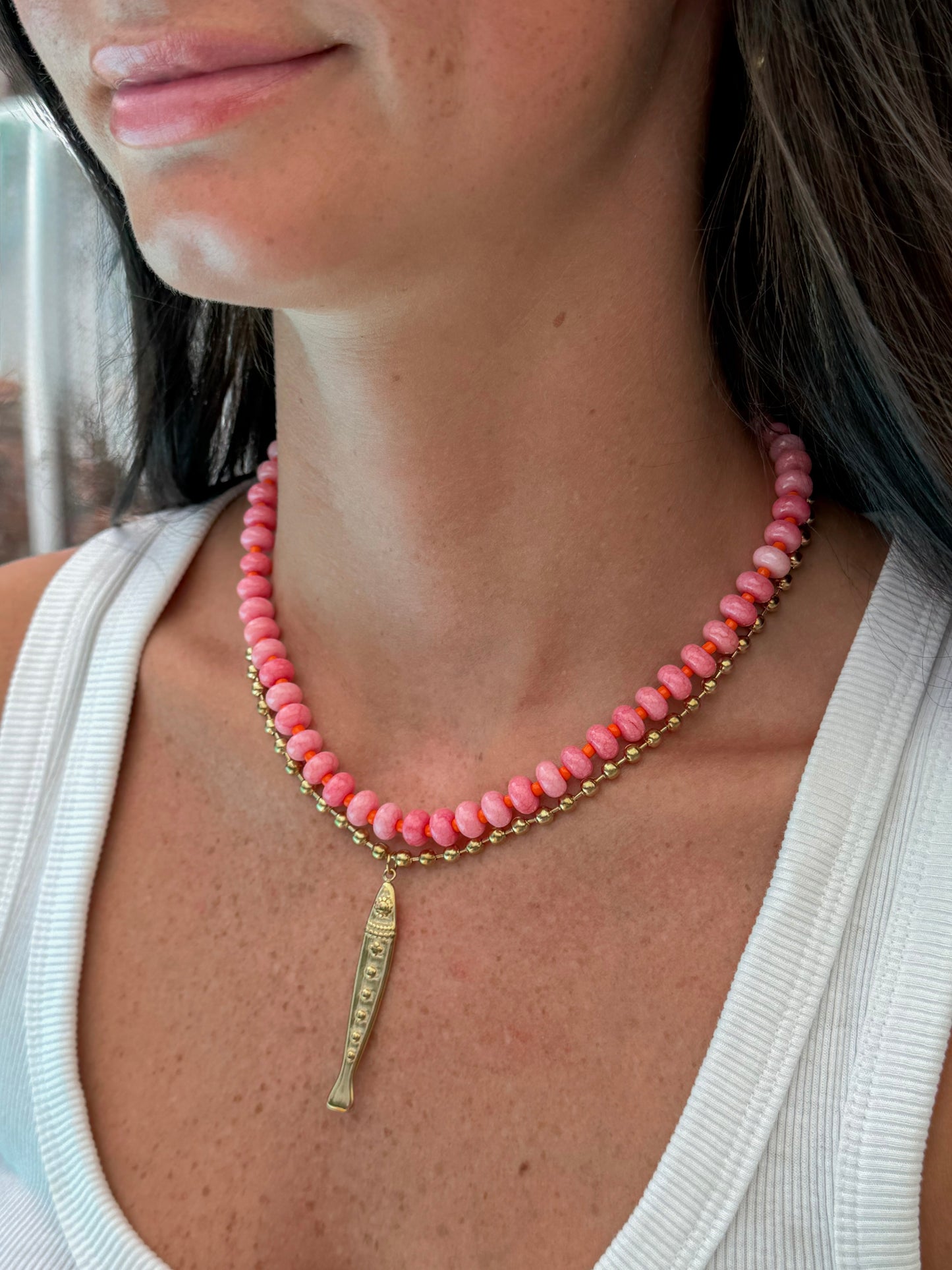 Fish Beaded Necklace - PREORDER