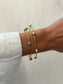 Gold Turquoise Bangle
