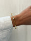 Gold Pearl Bangle